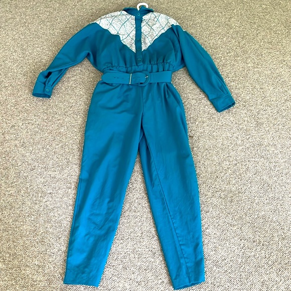 Made in Canada Retro 80s Coverall Jumpsuit - Picture 1 of 4
